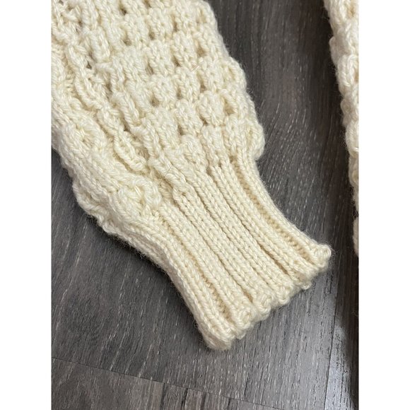 Rory Lynch Wool Sweater Hand Loomed Ireland Mens 46 De Lench Irish Vintage - Picture 9 of 9